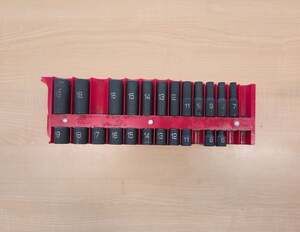 MATCO ADV Metric Impact Socket Set with Red Rail Magnetic Rail Missing Sockets!